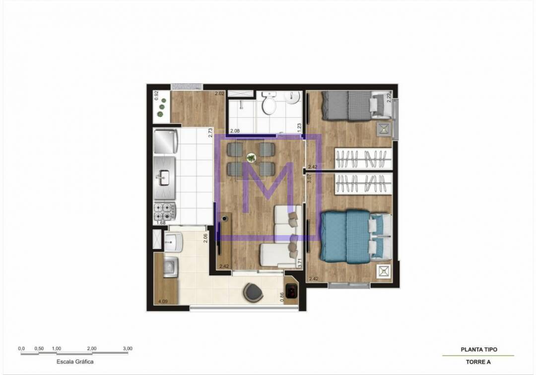 Apartamento à venda com 2 quartos, 35m² - Foto 15