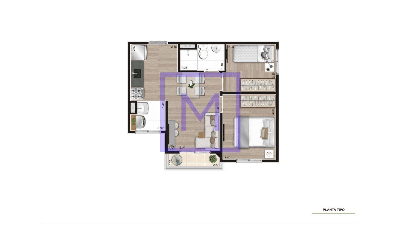 Apartamento à venda com 2 quartos, 37m² - Foto 31