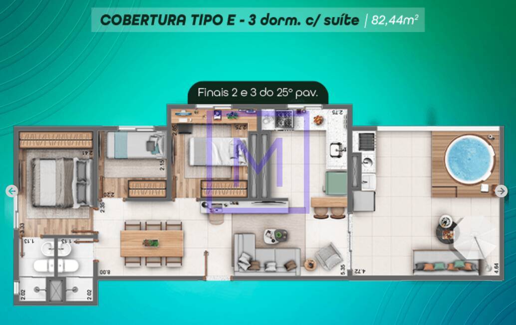 Apartamento à venda com 2 quartos, 42m² - Foto 5