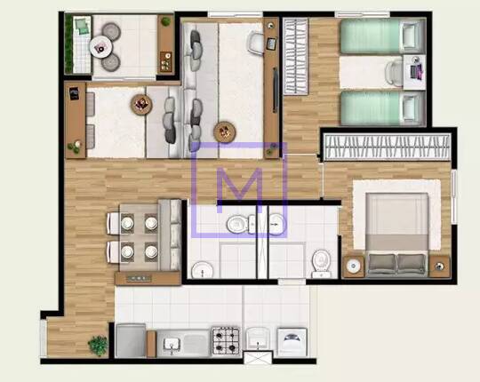 Apartamento à venda com 2 quartos, 50m² - Foto 32