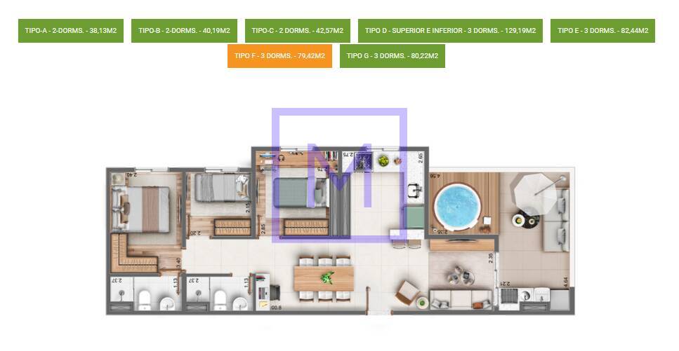 Apartamento à venda com 2 quartos, 42m² - Foto 16